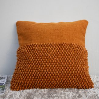 Rust Orange Bubble Texture Cushion Cover