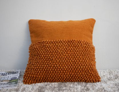 Rust Orange Bubble Texture Cushion Cover
