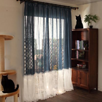 Lace patchwork curtains - Image 4