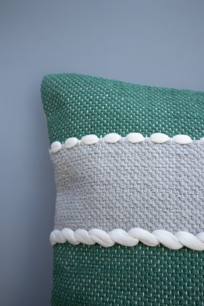 Striped Textured Cushion Cover - Image 3