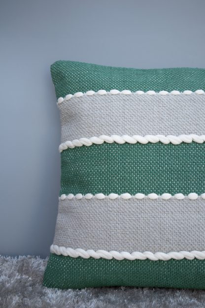 Striped Textured Cushion Cover - Image 4