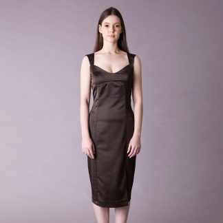 Summer Satin V-Neck Dress