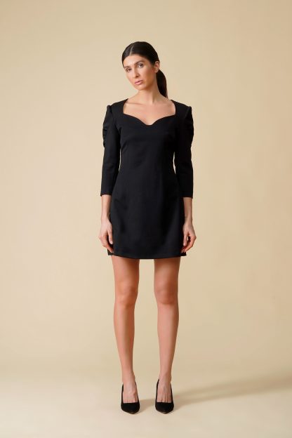 Sweetheart Neckline Sleeve Dress - Image 6