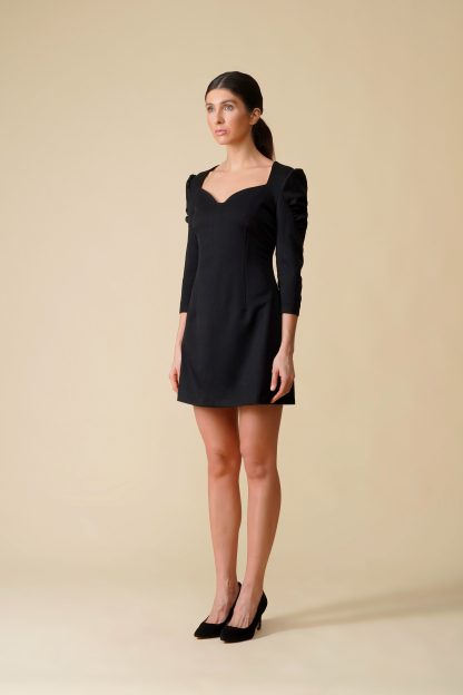 Sweetheart Neckline Sleeve Dress - Image 5