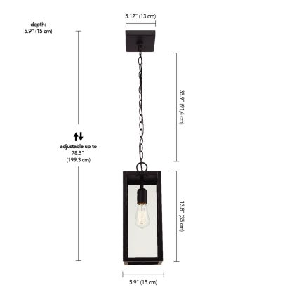 Single head outdoor chandelier - Image 7