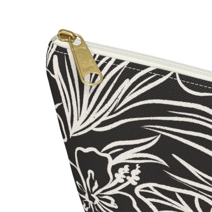 Black and white hibiscus cosmetic bag - Image 4