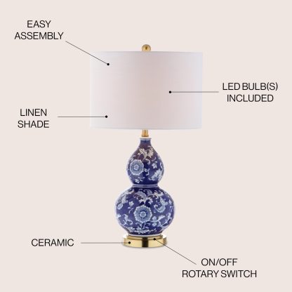 Ceramic Chinese Style LED Table Lamp - Image 6