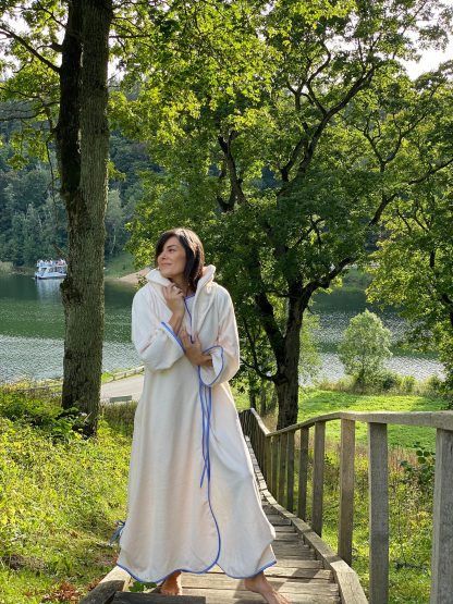 Slouchy Hooded Bathrobe - Image 2