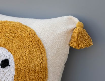 Tufted Lion Face Kids’ Cushion Cover - Image 5