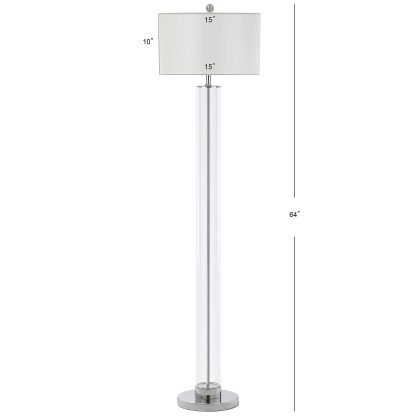 Simple modern transparent cylindrical floor lamp - Image 2