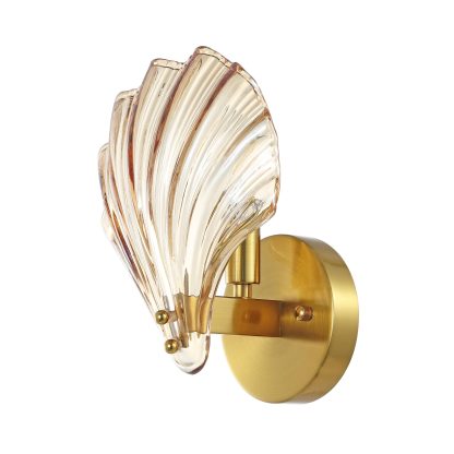 Shell Shaped Glass Wall Sconce - Image 3