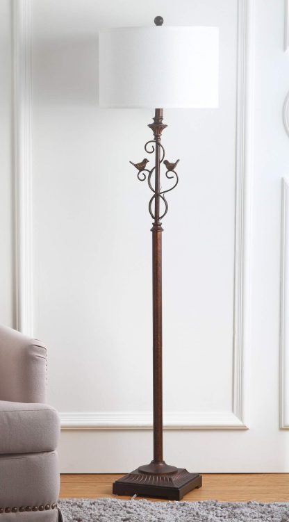 Vintage wrought iron bird decorative floor lamp - Image 3