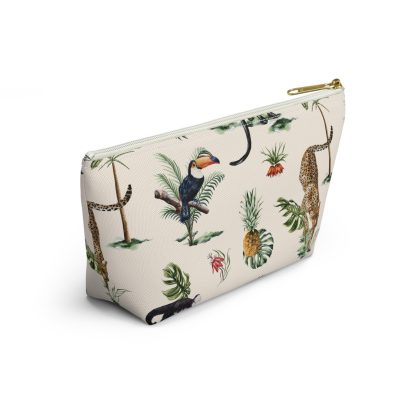 Tropical jungle print cosmetic bag - Image 2