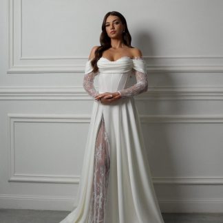 Satin Corset Wedding Dress
