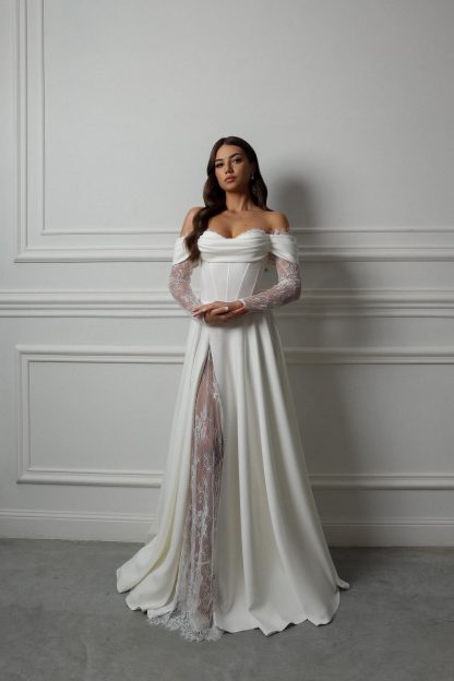 Satin Corset Wedding Dress