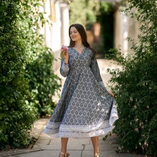 Artistic printed dress