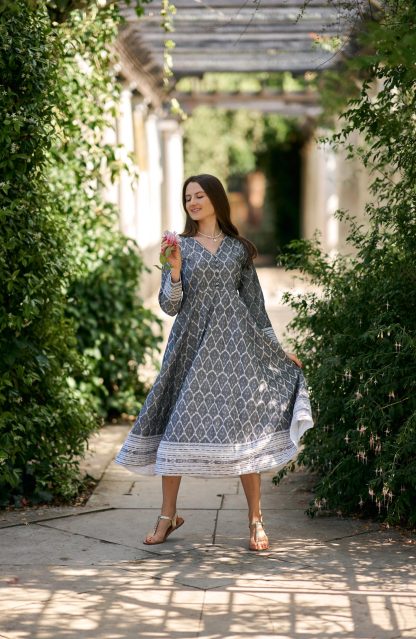Artistic printed dress