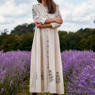 Hooded Button Dress