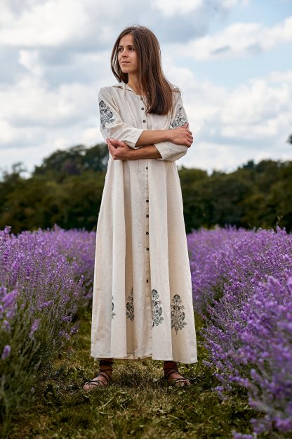 Hooded Button Dress