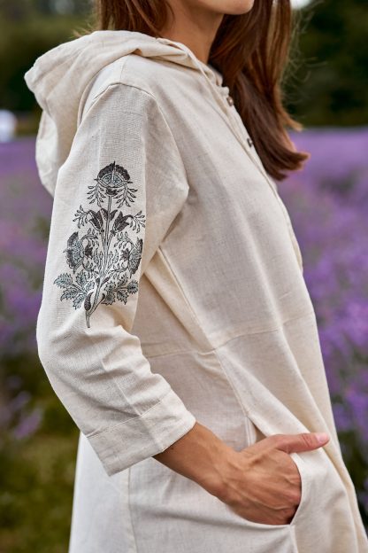 Hooded Button Dress - Image 6