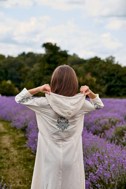 Hooded Button Dress - Image 3