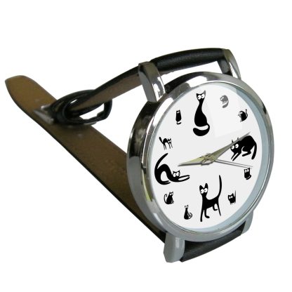 Whimsical Cat Parade Watch – Playful Feline Design - Image 2