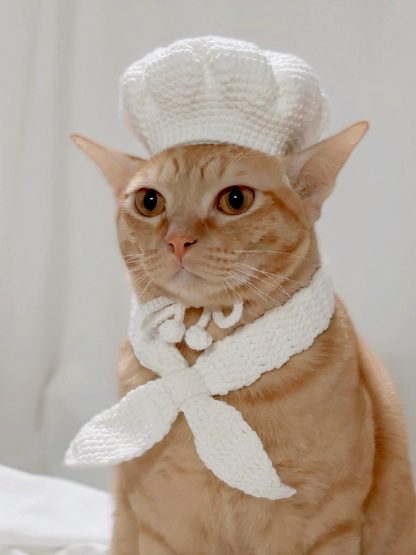 French Cat Chef Hat - Image 6