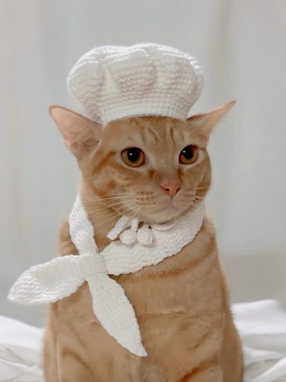 French Cat Chef Hat