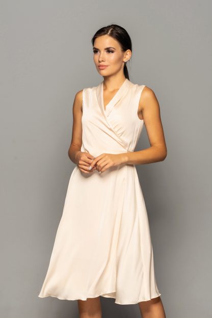 Women's Satin Wrap Dress - Image 6