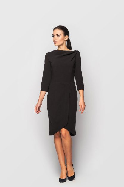 Women's black stylish dress - Image 2