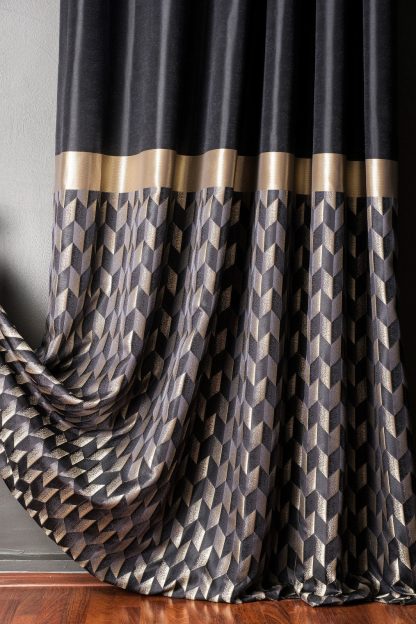 High-grade splicing jacquard curtains