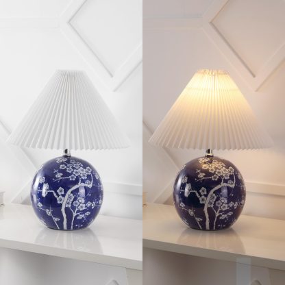 Classic Chinese style ceramic spherical LED table lamp - Image 7
