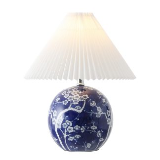 Classic Chinese style ceramic spherical LED table lamp