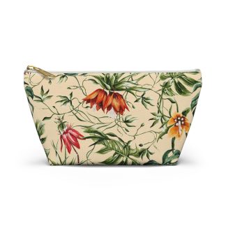 Tropical print cosmetic bag