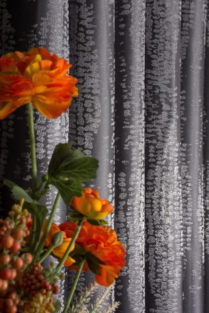 High-grade gray texture curtains - Image 2