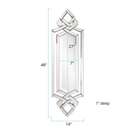 Traditional Wall Mounted Rectangular Mirror - Image 3