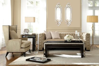Traditional Wall Mounted Rectangular Mirror - Image 2