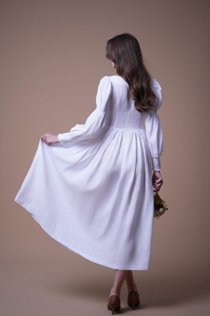 Vintage Linen Dress - Image 2