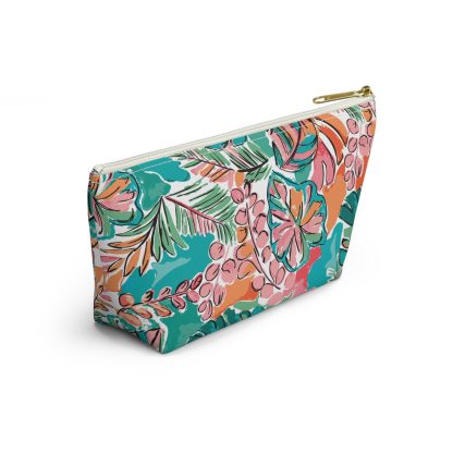 Colorful tropical pattern cosmetic bag - Image 2