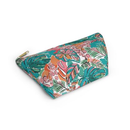 Colorful tropical pattern cosmetic bag - Image 3