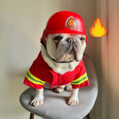 Pet Firefighter Costume - Image 3