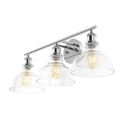 Industrial Chrome 3-Light Wall Sconce - Image 2