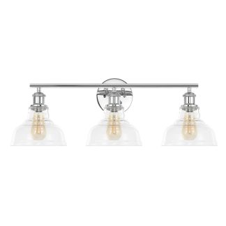 Industrial Chrome 3-Light Wall Sconce