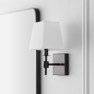 Modern Double Fabric Shade Wall Sconce