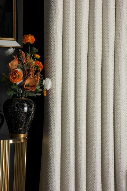 Embossed texture blackout curtains - Image 8