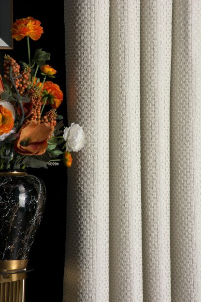 Embossed texture blackout curtains - Image 6