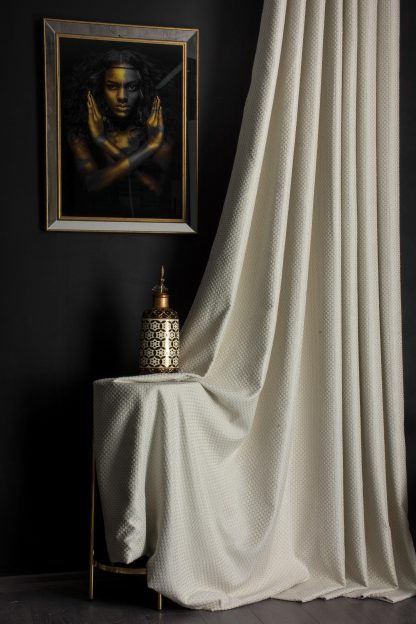 Embossed texture blackout curtains - Image 5