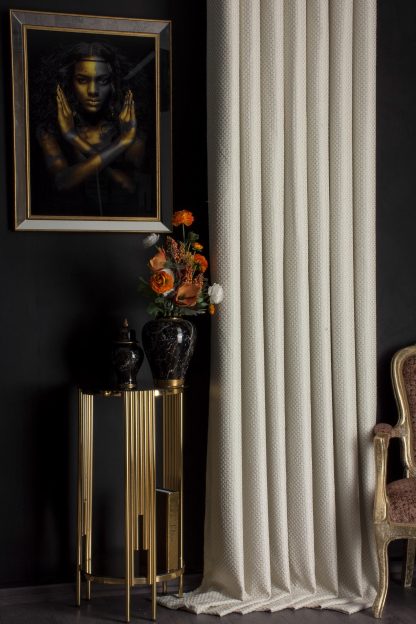 Embossed texture blackout curtains