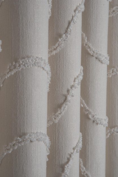 French cream style jacquard blackout curtains - Image 4