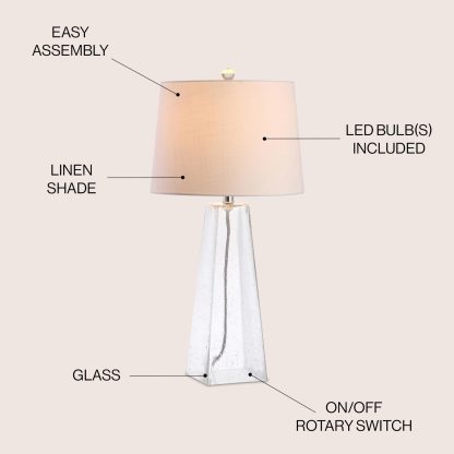 Glass LED table lamp modern simple - Image 6